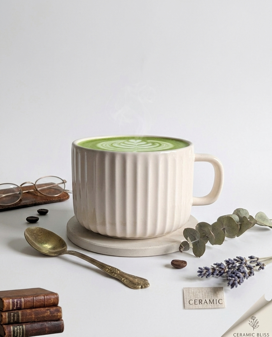 The Ribbed Matcha Mug