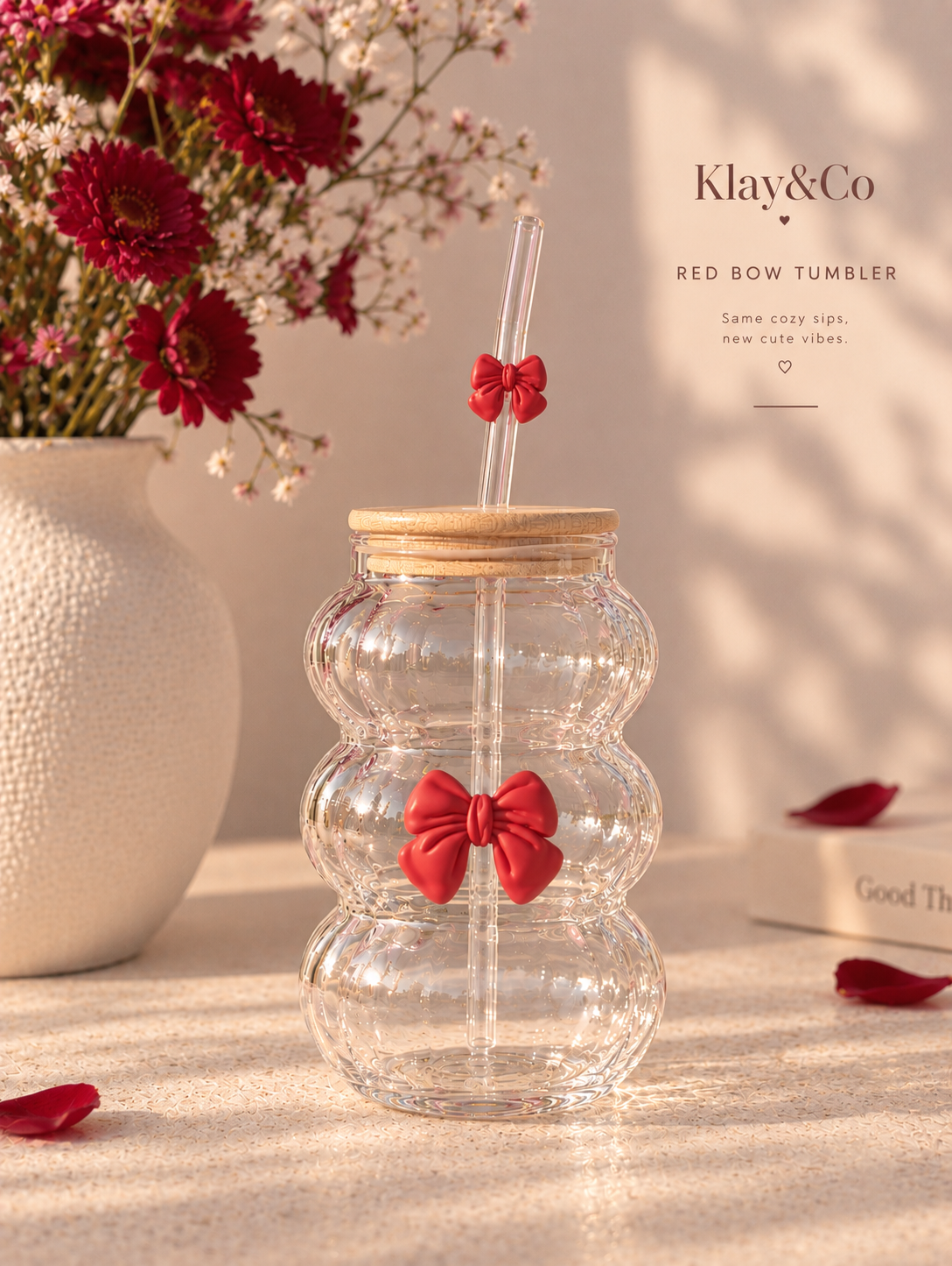 Ruby Bow Tumbler