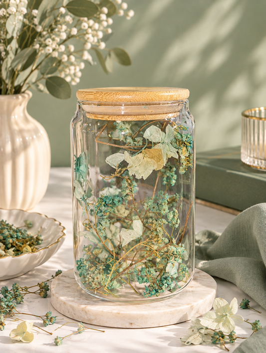 Sage Meadow Glass Jar