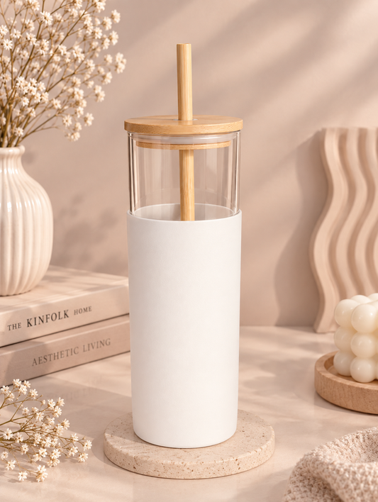 Cloud White Bamboo Tumbler