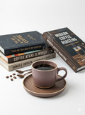 Mocha Stone Ceramic Mug & Saucer