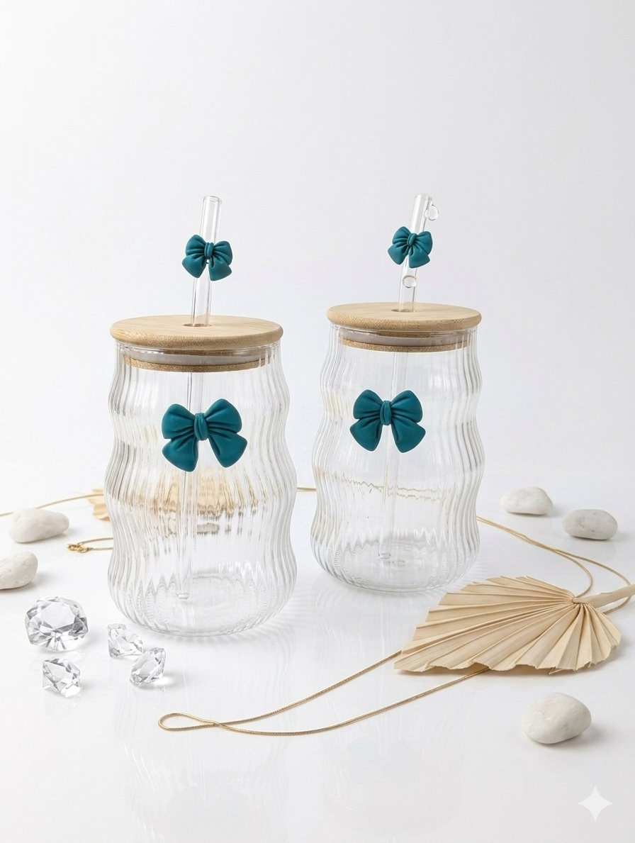 Misty Bow Glass Tumbler