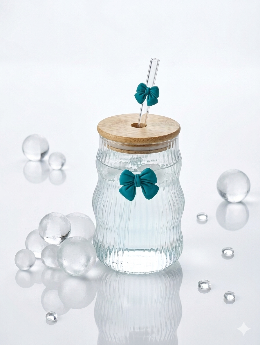 Misty Bow Glass Tumbler