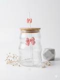 Blush Bow Ripple Tumbler